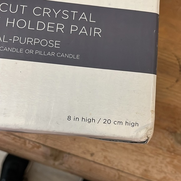 Set of 2 Waterford Crystal Candle Holders Illuminology Panel Cut New in Box - Picture 11 of 11